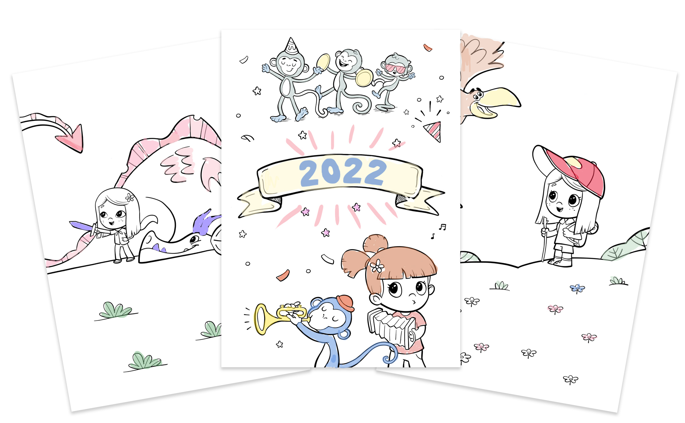 Hooray Heroes 2022 Personalized Coloring Calendar
